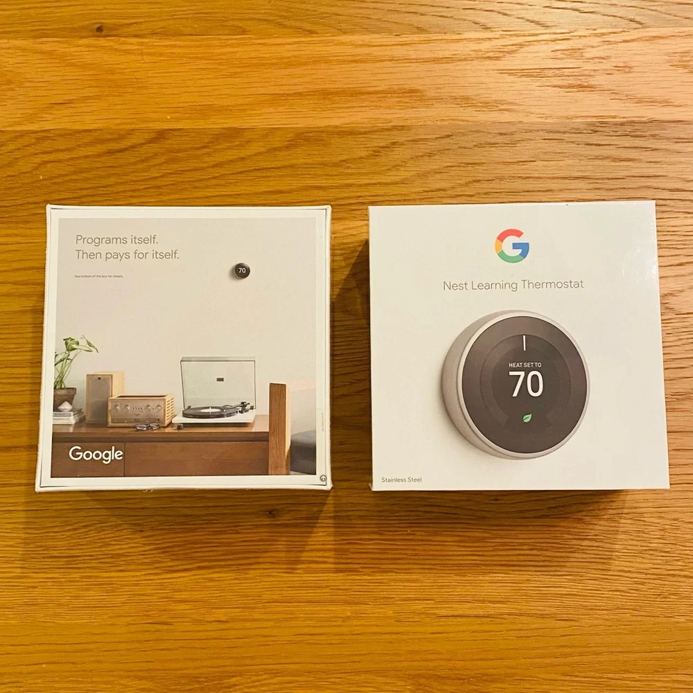 2 Google Nest Learning Thermostats